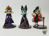 Figuras de Colección - Villanas de Disney: Maléfica, Cruela de Vil y La Reina Malvada