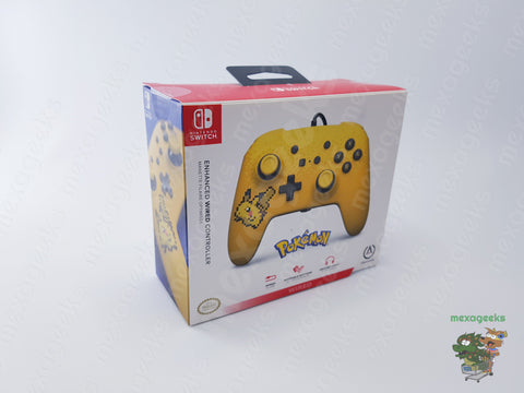 Control alámbrico para Nintendo Switch - Pixel Pikachu