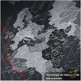 Mouse Pad XXL con base antideslizante - Atajos del Teclado & Mapa del Mundo