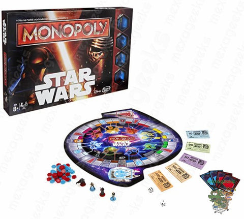 Monopoly Star Wars Edición de Colección Kylo Ren, Finn, Luke Skywalker y Darth Vader