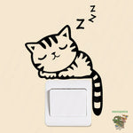 Sticker Gato Dormido para interruptores y apagadores