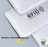Anti RFID, Tarjetas de Protección para evitar clonación y cargos no autorizados.