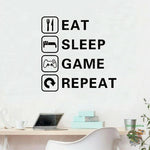 Sticker gamer: Eat Sleep Game Repeat
