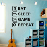 Sticker gamer: Eat Sleep Game Repeat